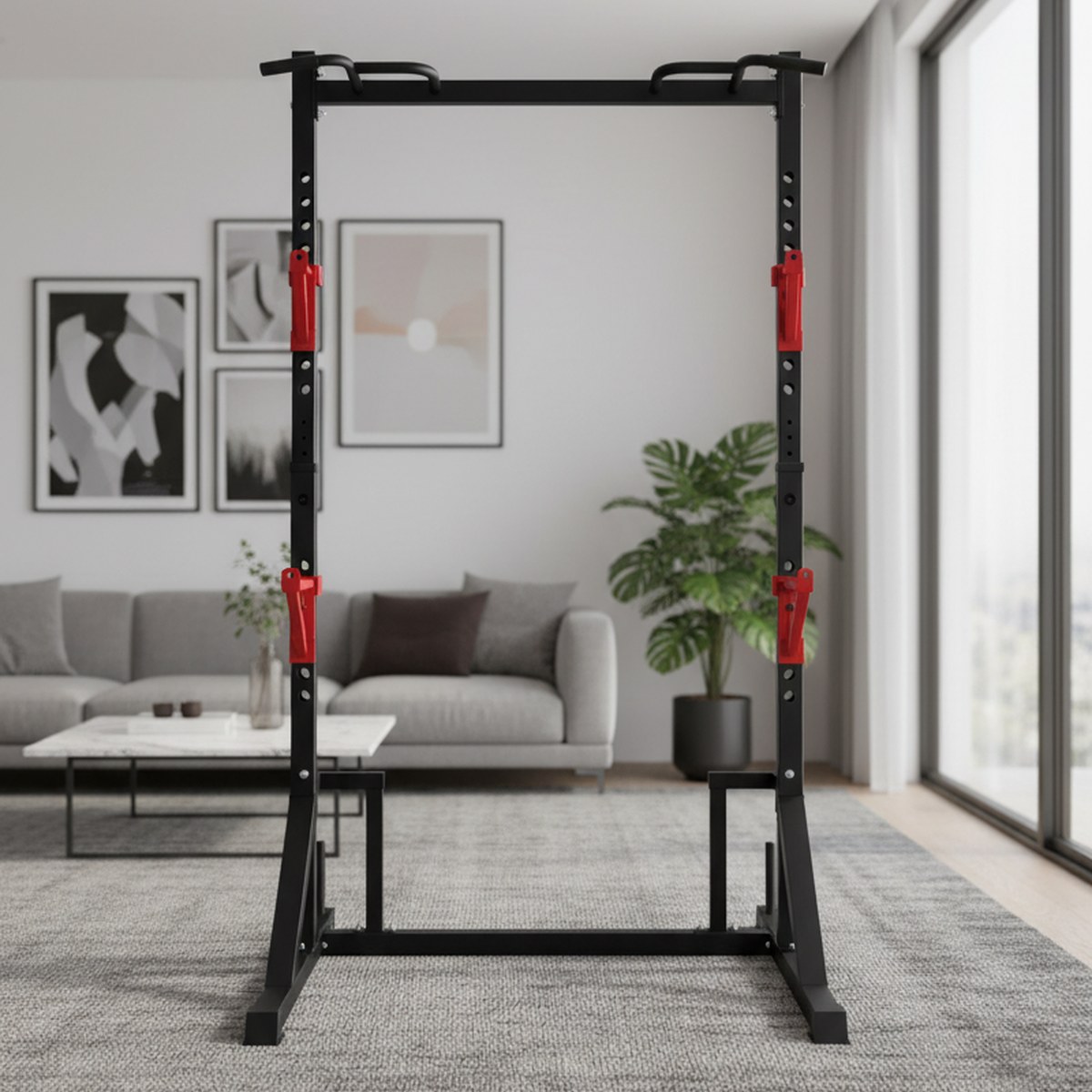 Home Gym Equipments - Rak Power yang Dapat Disesuaikan dengan