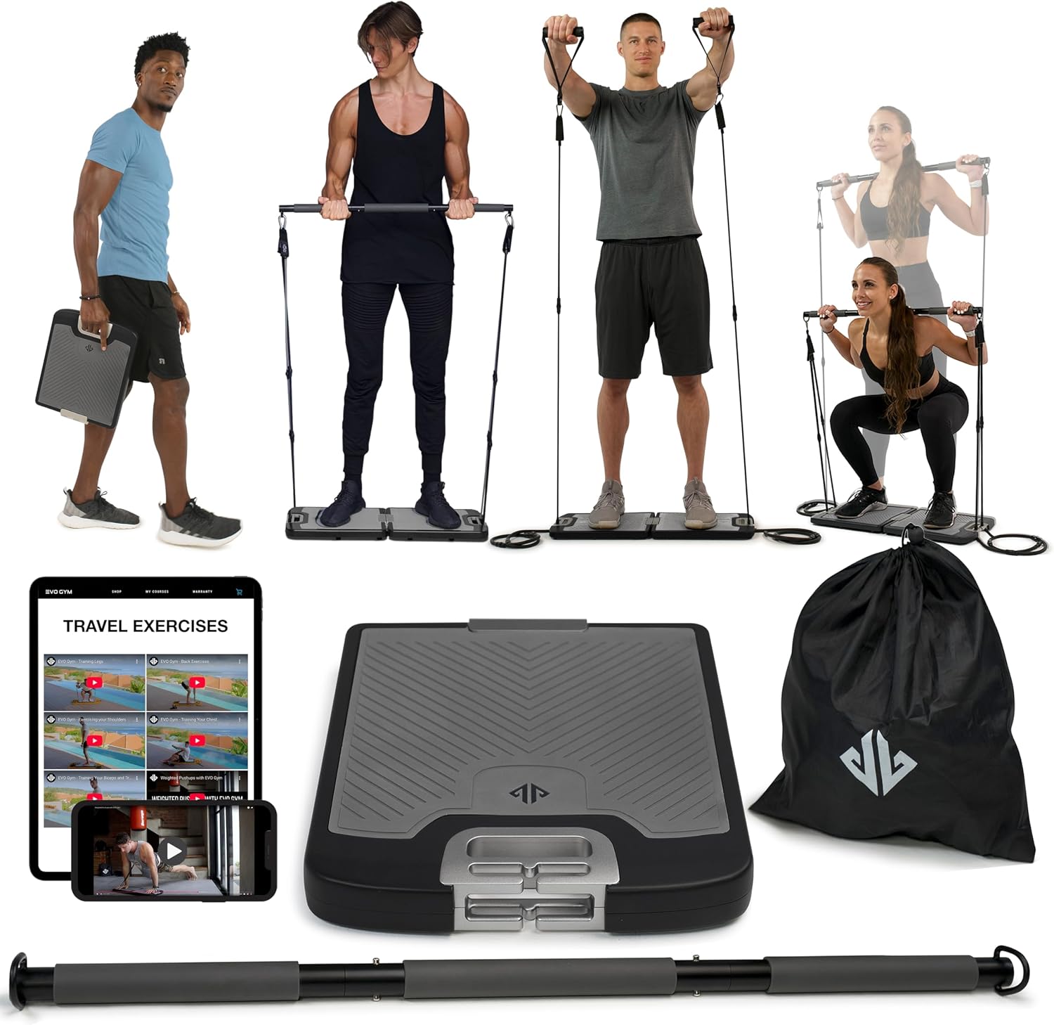 Home Gym All In One - Gym Portabel All-in-One: Set Resistance Band