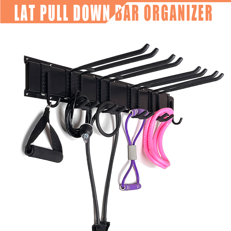 Home Gym Rack With Cables - Rak Penyimpanan Aksesori Gym Terpasang di