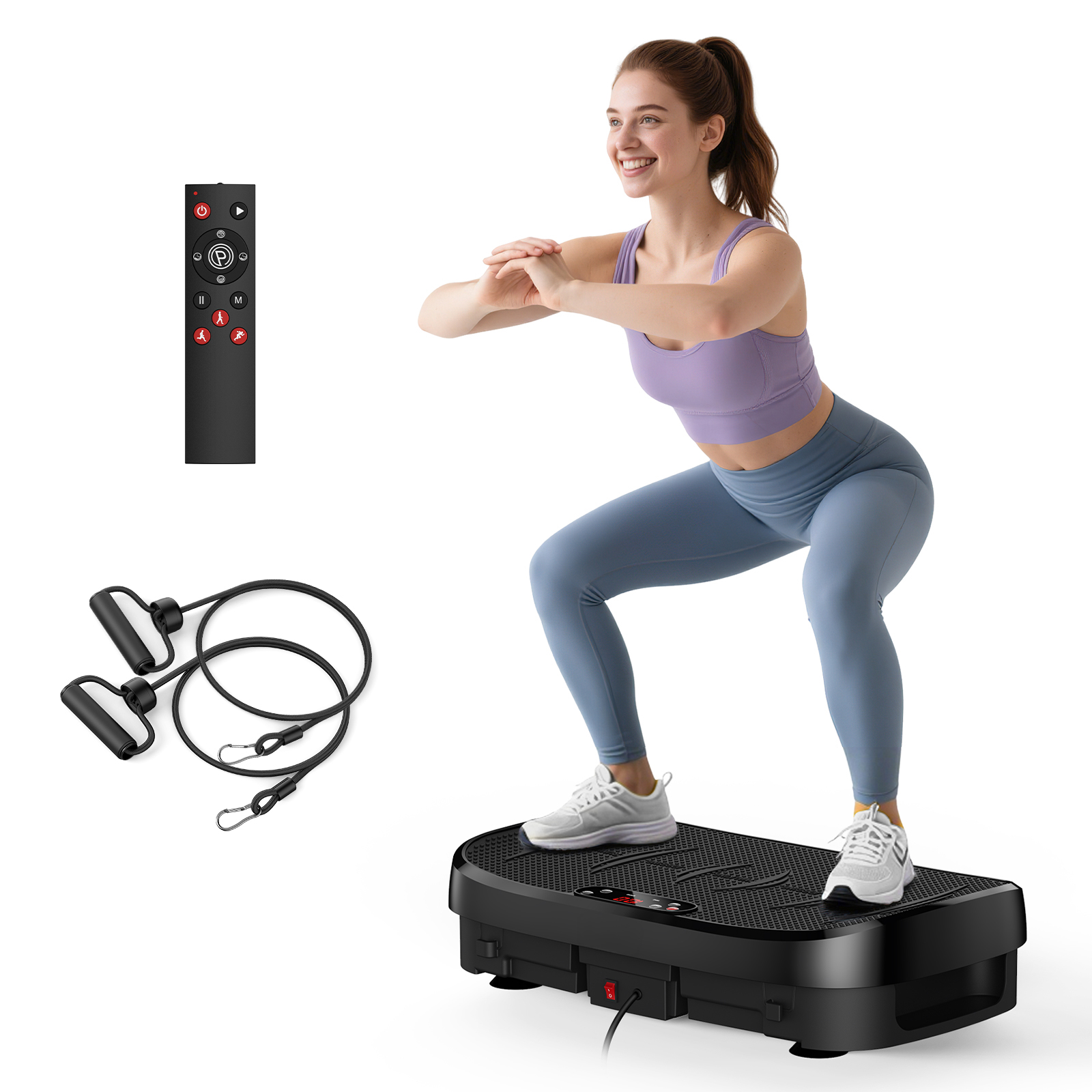 Home Gym Leg Extension - Papan Getar Pembakar Lemak Platform Kebugaran