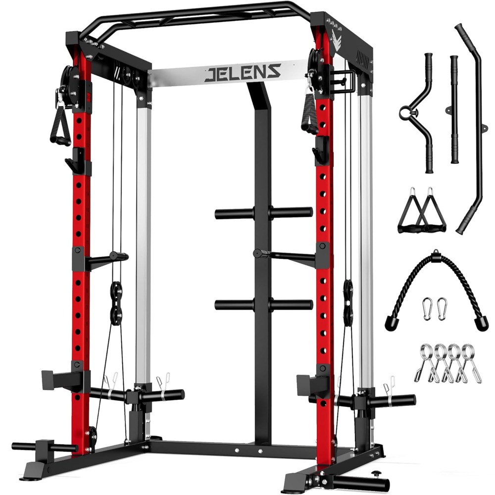 Home Gym Rack With Cables - Rak Power Multi-Fungsi 2000LBS dengan Sistem