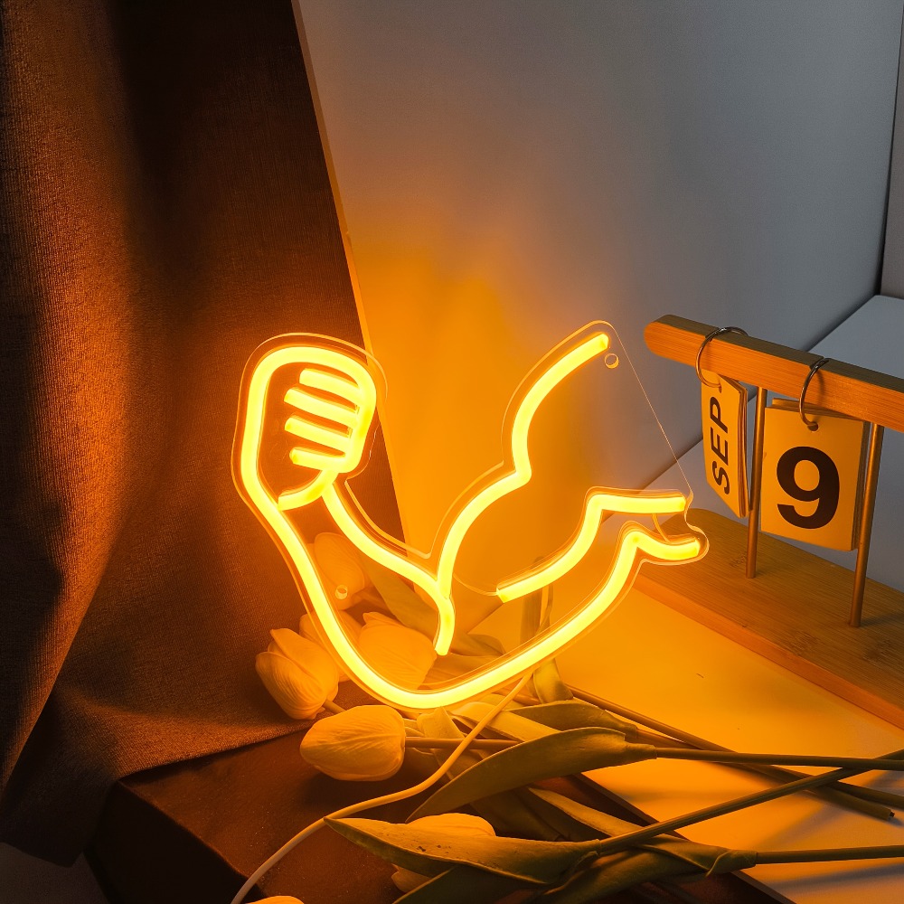 Home Gym Neon Sign - Lampu Motivasi Kebugaran - Lampu Neon