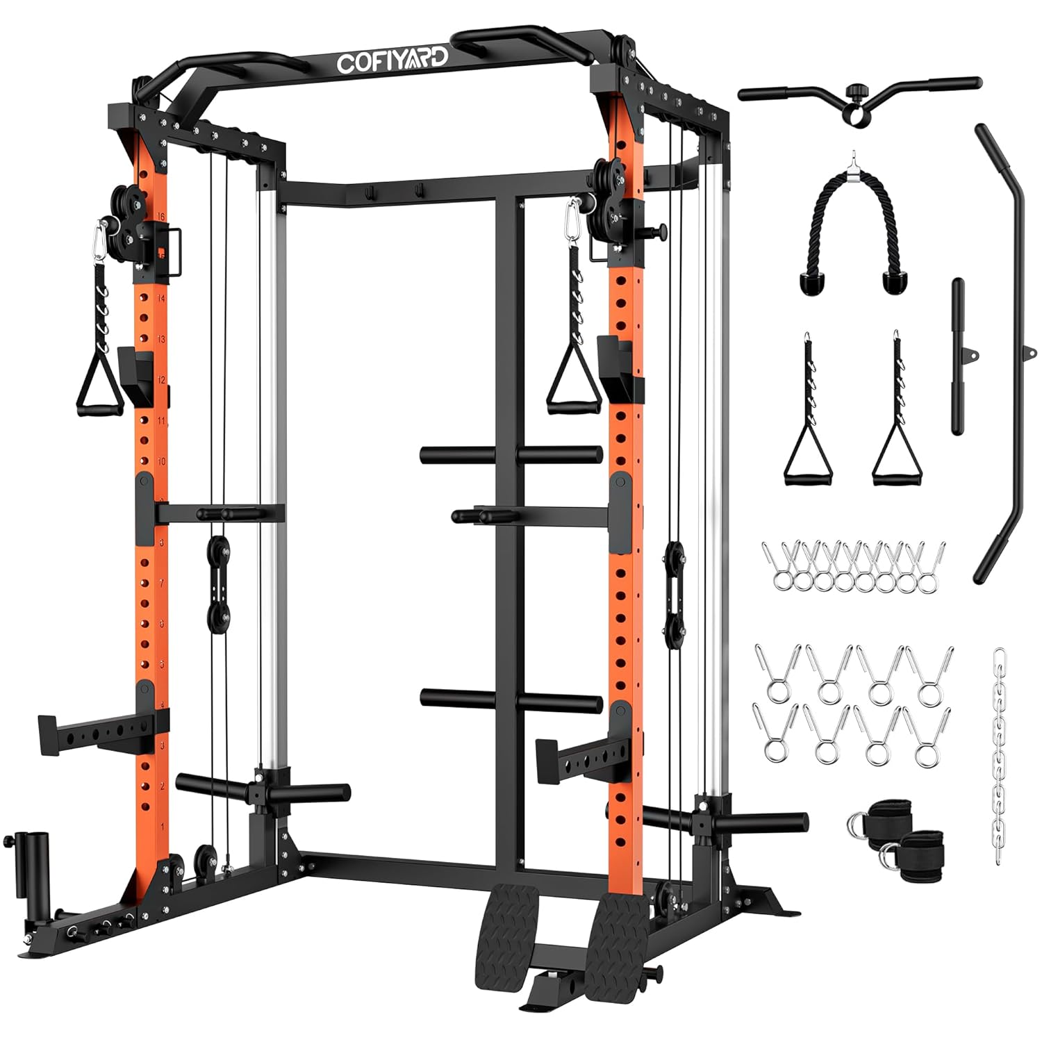 Home Gym Rack With Cables - Power Cage, Power Rack dengan Sistem