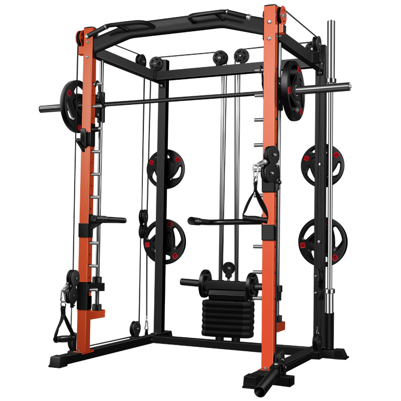Home Gym Rack With Cables - Peralatan Gym Rumah Multifungsi Rak Squat