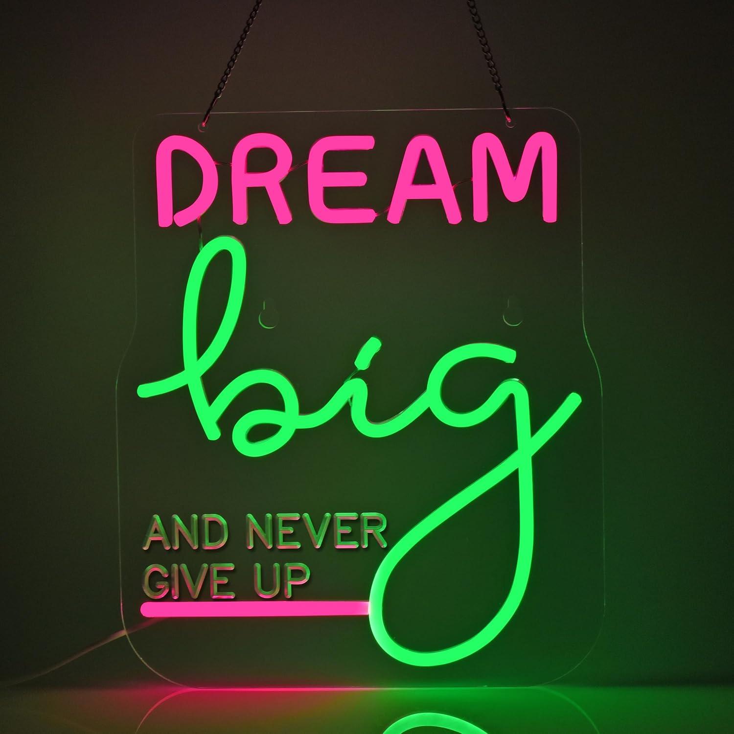 Home Gym Neon Sign - Lampu LED Neon Sign Dream Big