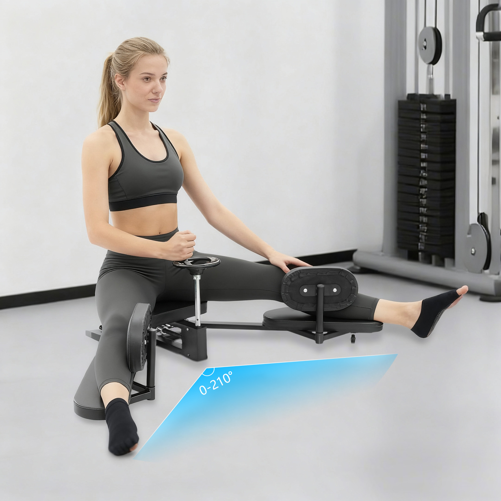 Home Gym Leg Extension - Alat Peregang Kaki, Pelatih Fleksibilitas yang