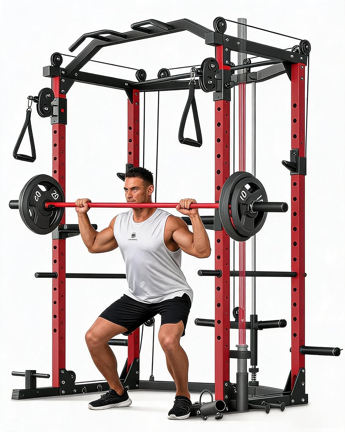 Home Gym Rack With Cables - Power Cage, Rak Power Multifungsi untuk