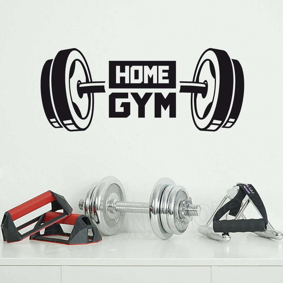 Home Gym Wallpaper - Stiker Dinding Dekorasi Gym Rumah Kebugaran