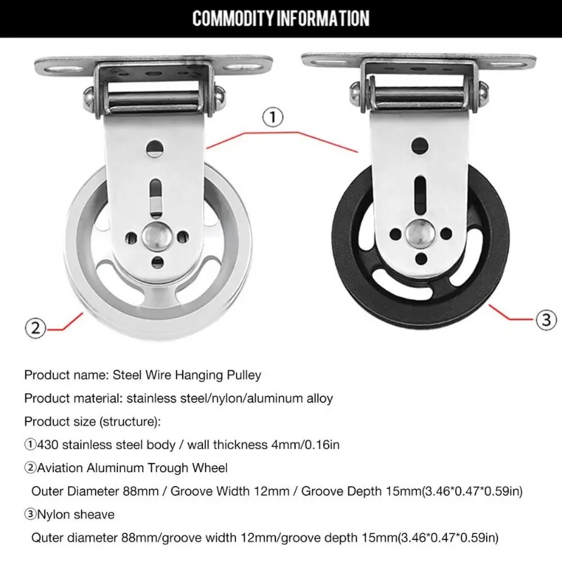 Home Gym Custom - Roda Katrol Baja Anti Karat yang