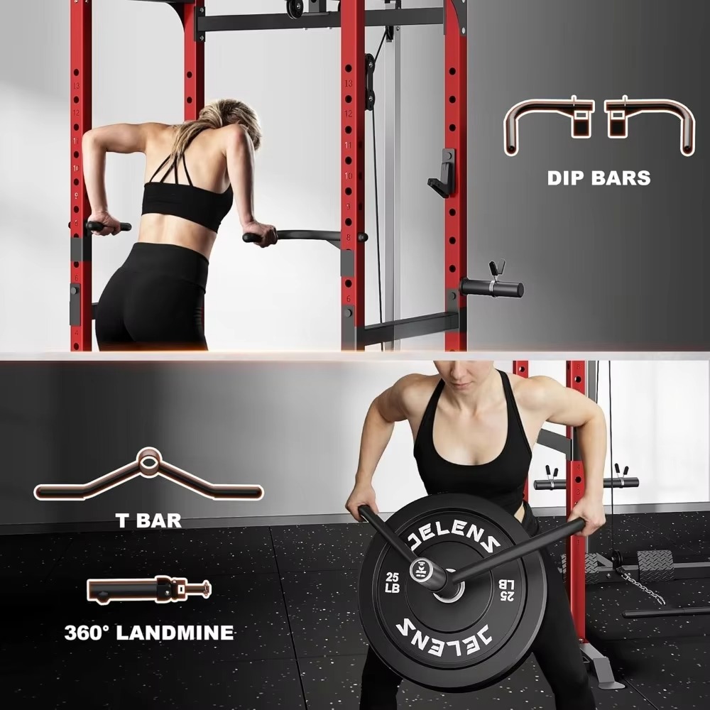 Rak Multifungsi S21 Power Cage - Home Gym Rack With Cables ulasan dan harga