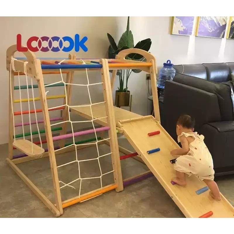 Set Permainan Panjat Kayu Mult - Home Gym For Toddlers ulasan dan harga