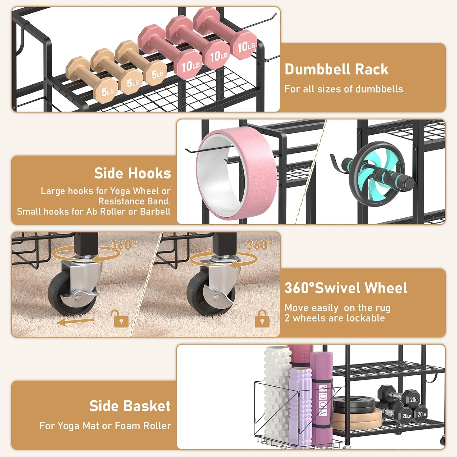 Penyimpanan Peralatan Gym Ruma - Home Gym Equipments ulasan dan harga