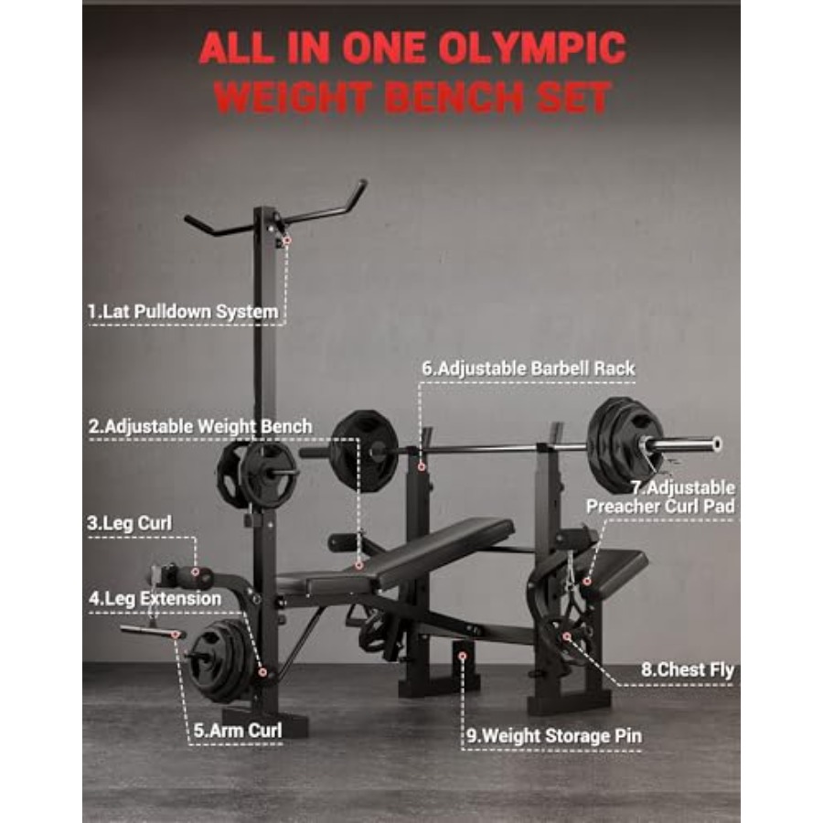 Set Bangku Angkat Beban Lipat  - Home Gym Leg Extension ulasan dan harga