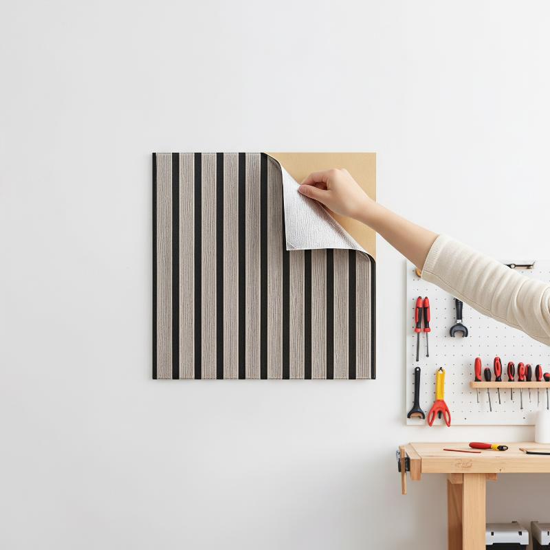 Panel Dinding Kayu 3D Ramah Li - Home Gym Wallpaper ulasan dan harga