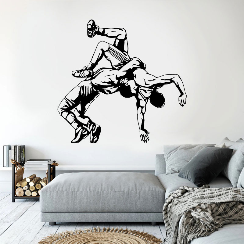 Stiker Dinding Lempar Gulat St - Home Gym Wallpaper ulasan dan harga