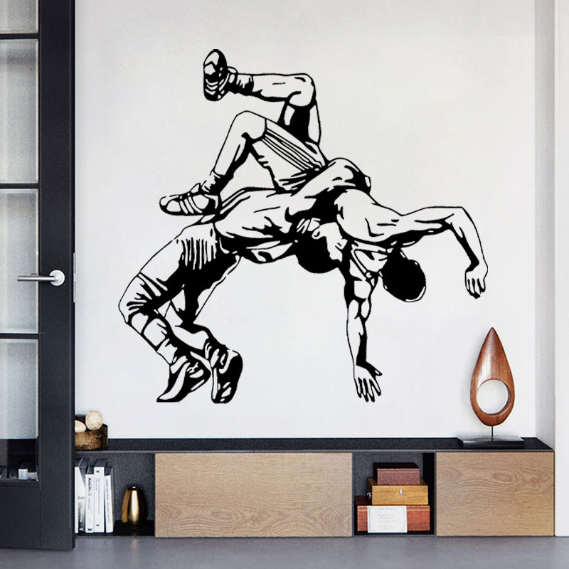 Stiker Dinding Lempar Gulat St - Home Gym Wallpaper ulasan dan harga