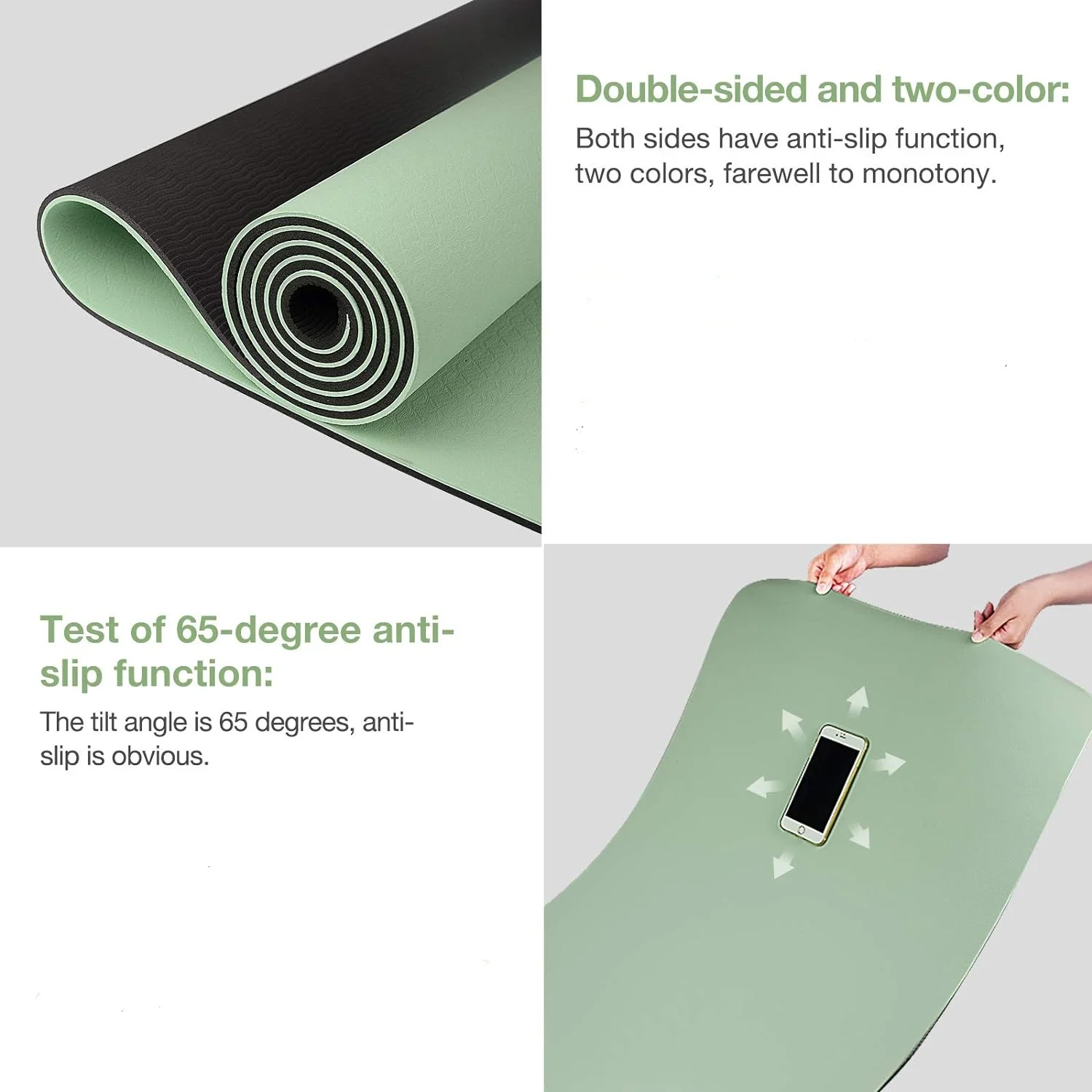 Matras yoga TPE ramah lingkung - Gymnastics Mat Thick ulasan dan harga
