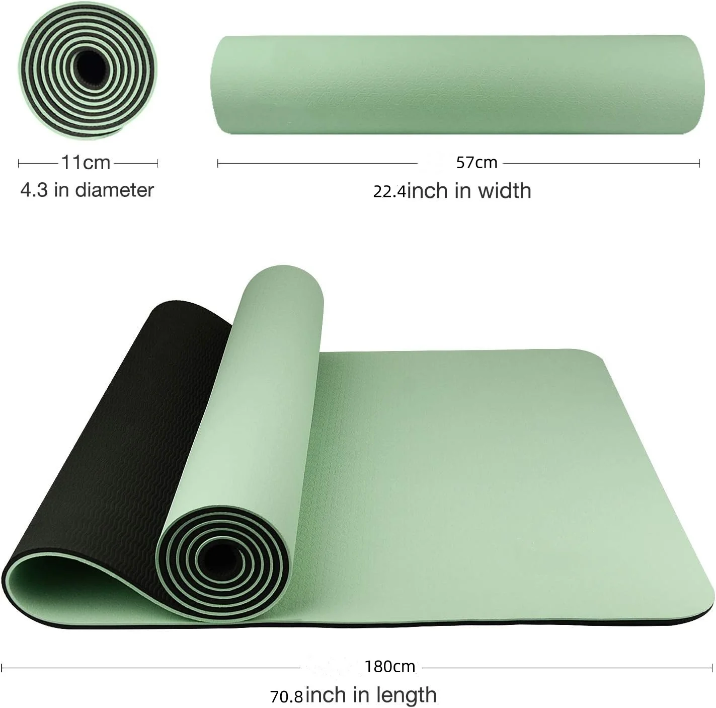 Matras yoga TPE ramah lingkung - Gymnastics Mat Thick ulasan dan harga