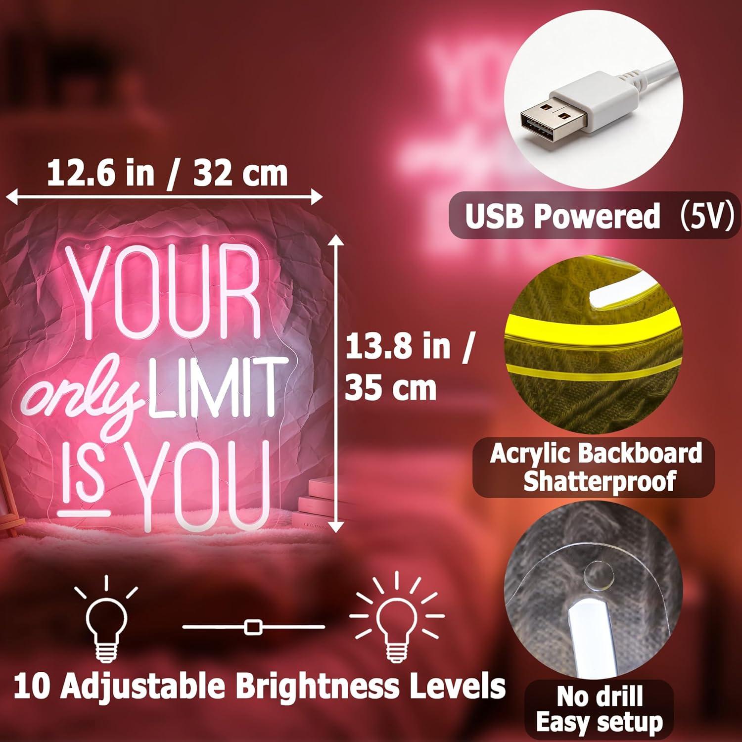 Satu-satunya Batasan Anda Adal - Home Gym Neon Sign ulasan dan harga