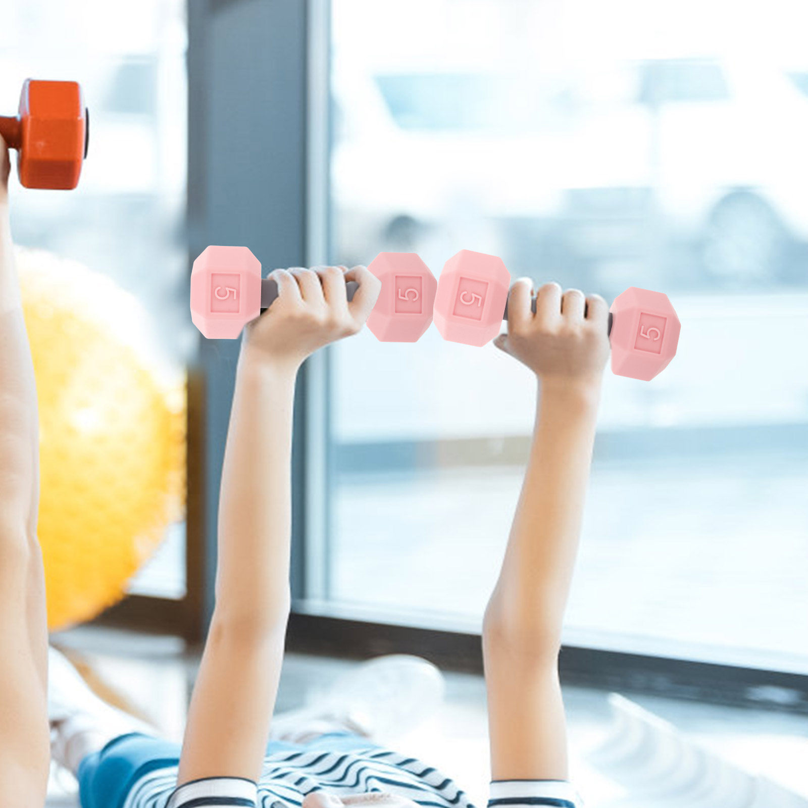 2 Buah Set Dumbbell Mini Silik - Home Gym For Toddlers ulasan dan harga