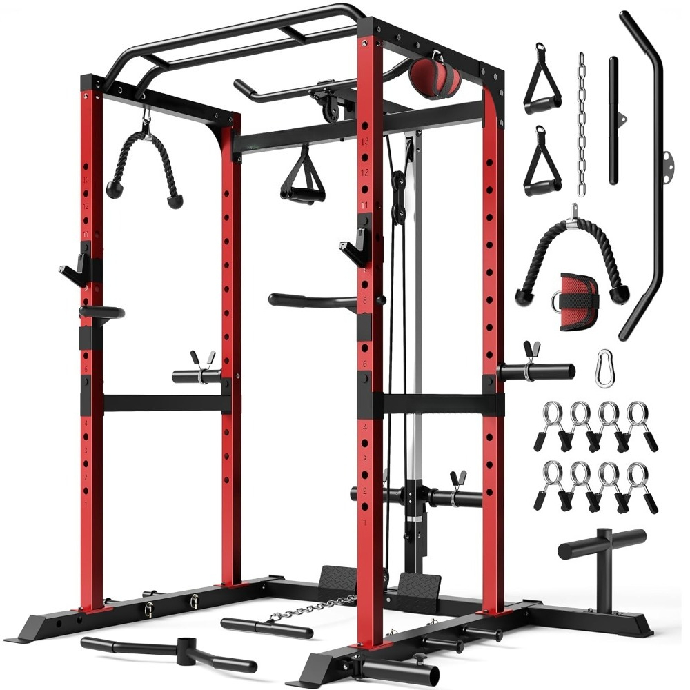 Rak Power Cage Multifungsi 200 - Home Gym Rack With Cables ulasan dan harga