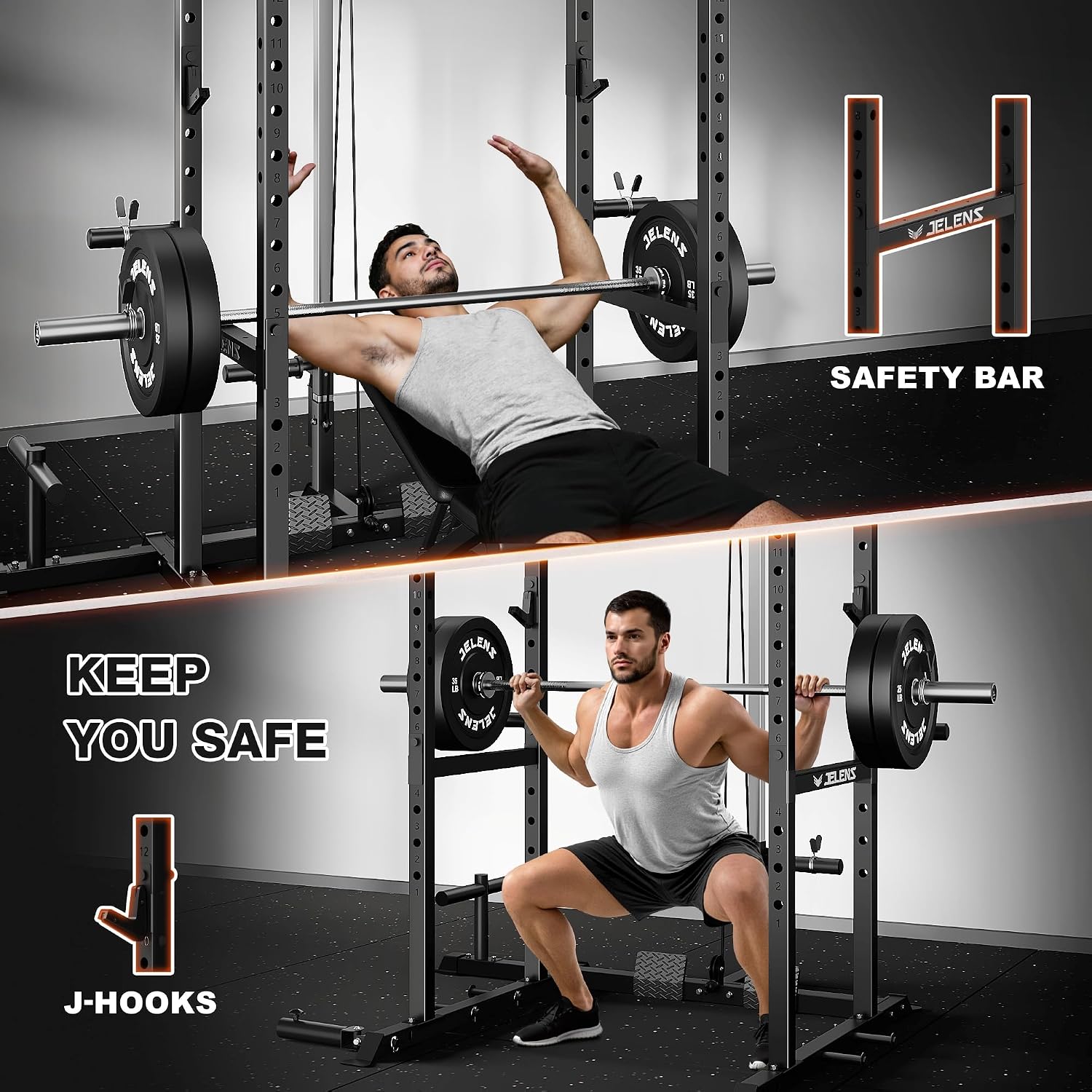 Rak Kekuatan Multi-Fungsi deng - Home Gym Rack With Cables ulasan dan harga