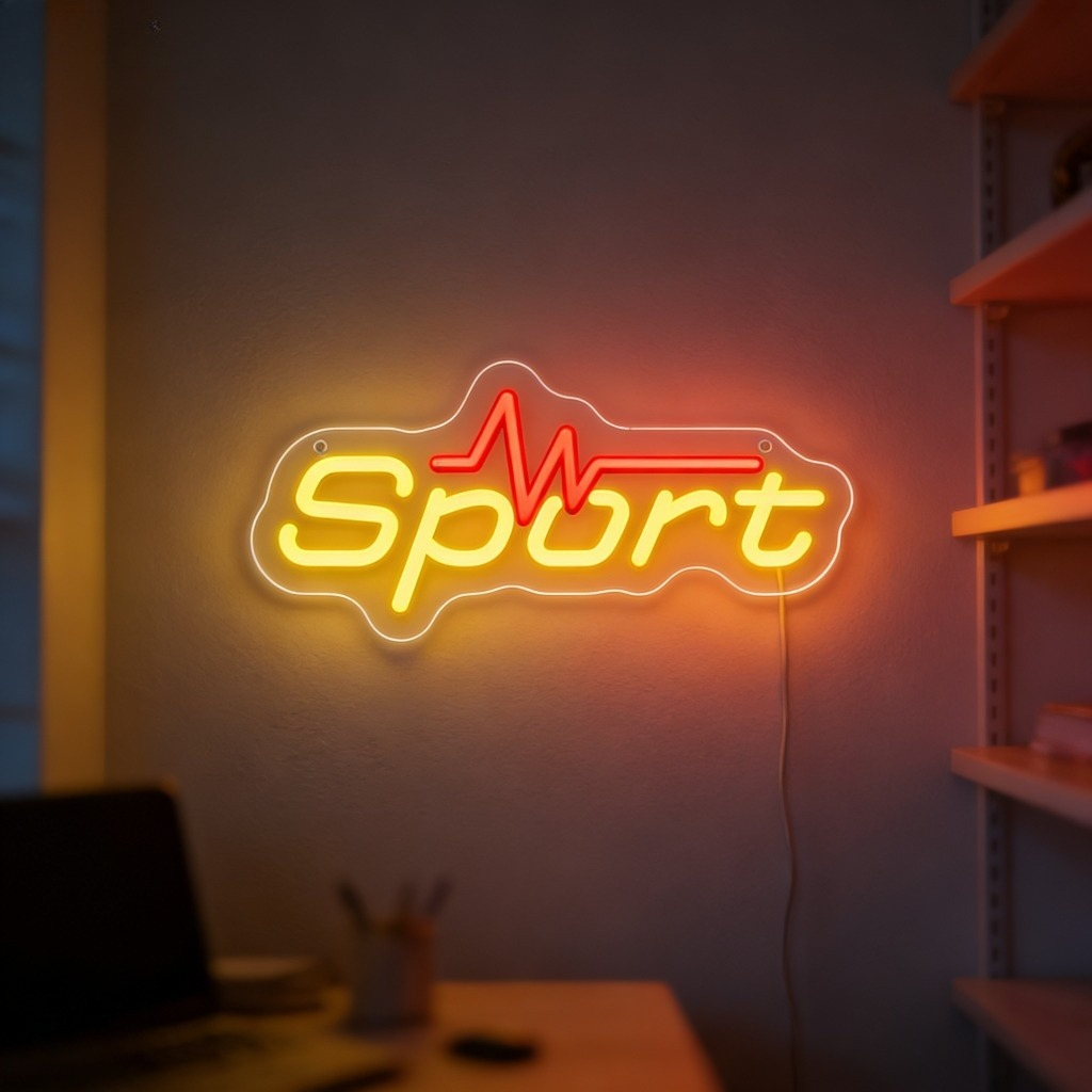 Lampu Neon LED USB Sport, Dapa - Home Gym Neon Sign ulasan dan harga