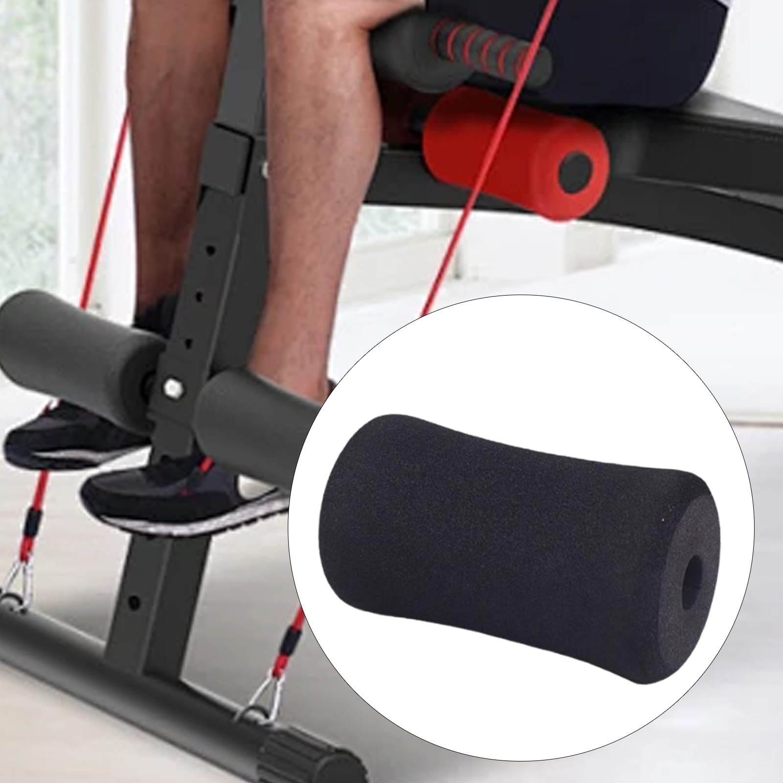 Roller Bantalan Kaki Busa Lemb - Home Gym Leg Extension ulasan dan harga