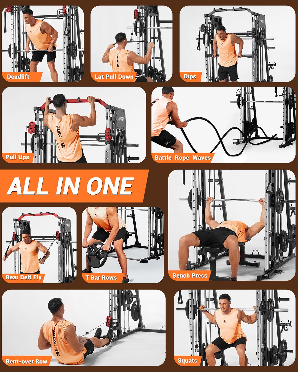 Gym Rumah All in One Smith Mac - Home Gym All In One ulasan dan harga