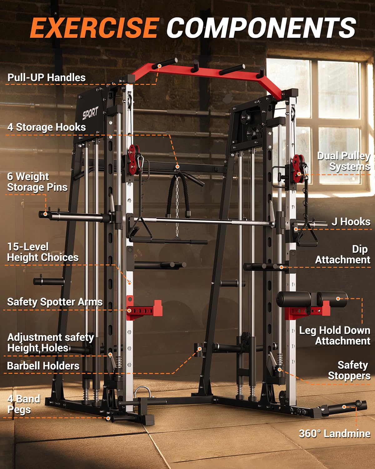 Gym Rumah All in One Smith Mac - Home Gym All In One ulasan dan harga