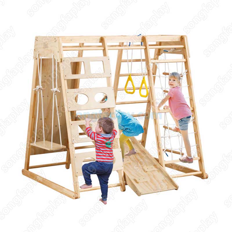 Peralatan Panjat Kayu Anak, Se - Home Gym For Toddlers ulasan dan harga