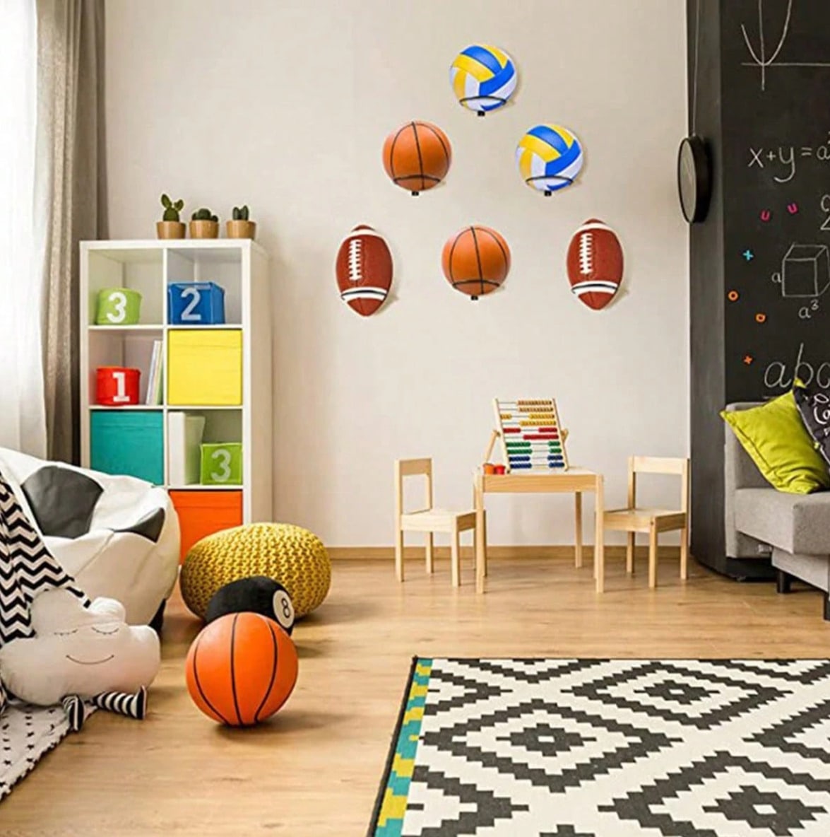 Rak Pajangan Bola Basket yang  - Home Gym Installation ulasan dan harga