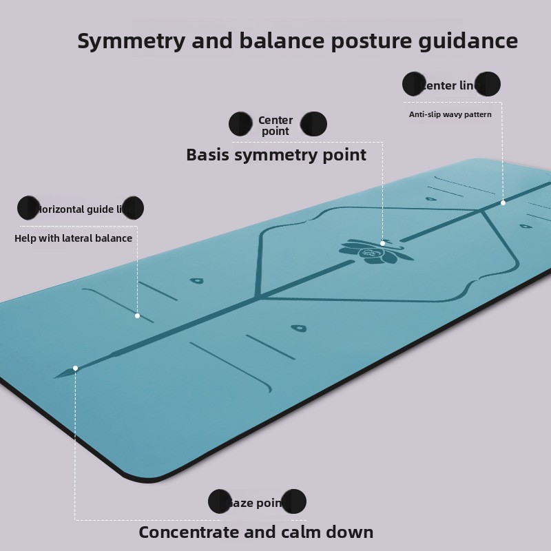 Matras Yoga PU Karet Anti Seli - Gymnastics Mat Thick ulasan dan harga