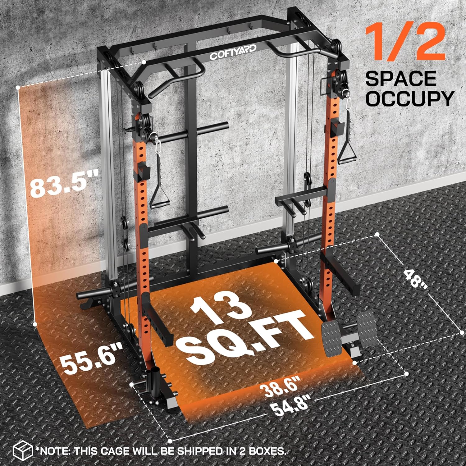 Power Cage, Power Rack dengan  - Home Gym Rack With Cables ulasan dan harga