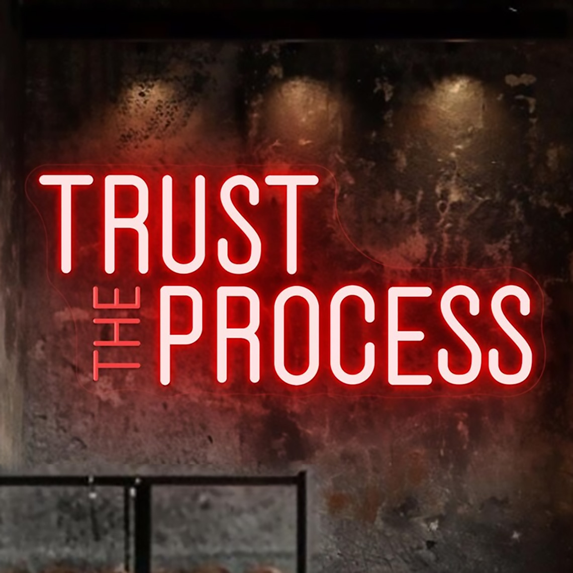 Tanda Neon Trust The Process,  - Home Gym Neon Sign ulasan dan harga