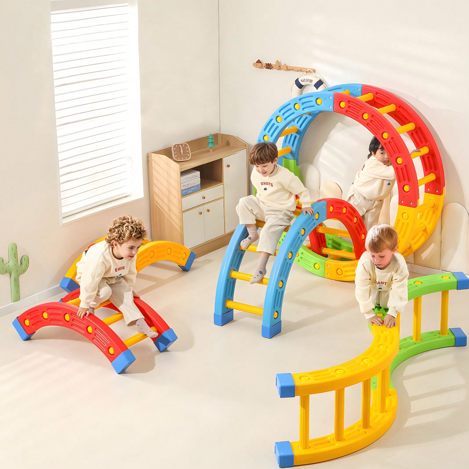 GCCSJ Mainan Panjat Anak 2-In- - Home Gym For Toddlers ulasan dan harga