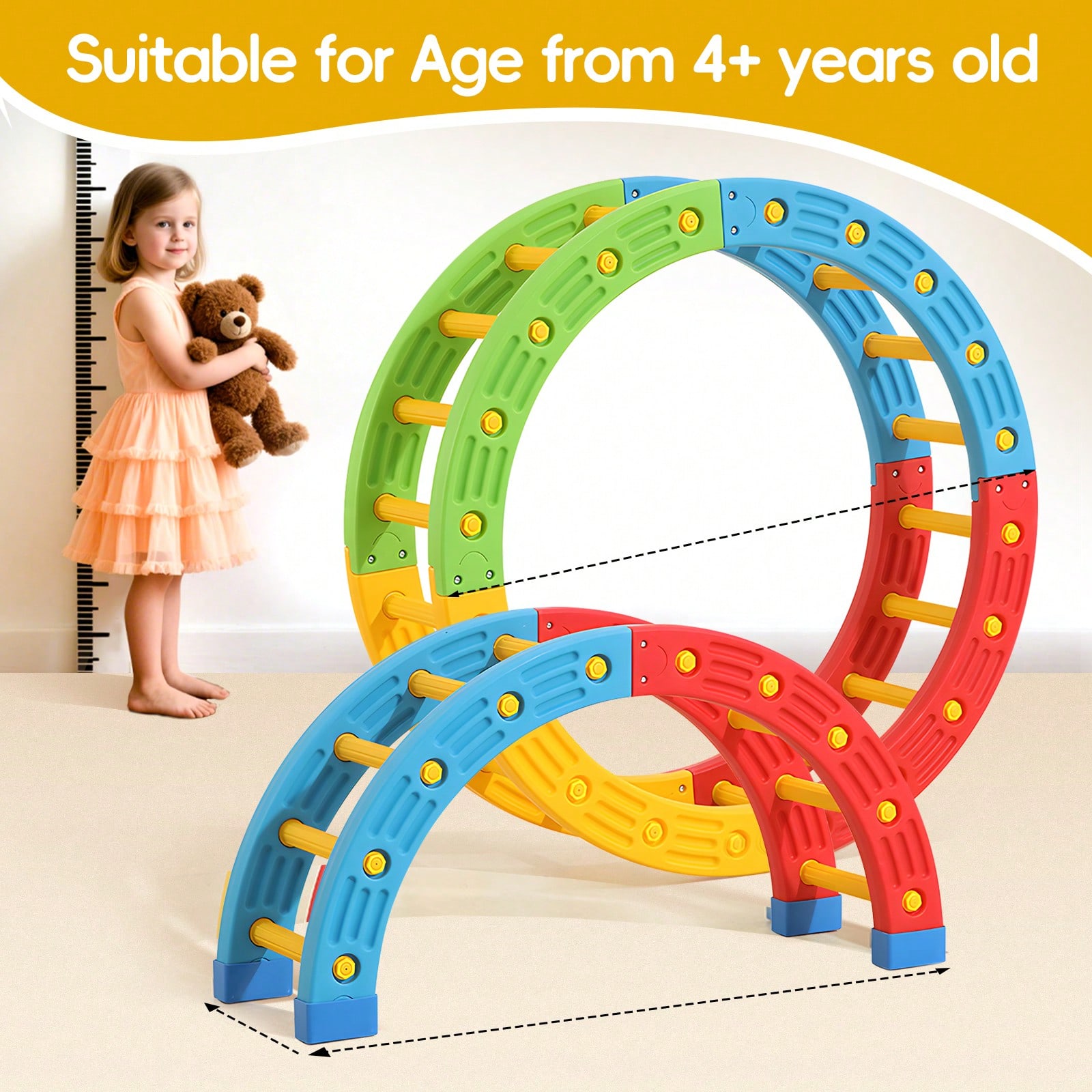 GCCSJ Mainan Panjat Anak 2-In- - Home Gym For Toddlers ulasan dan harga