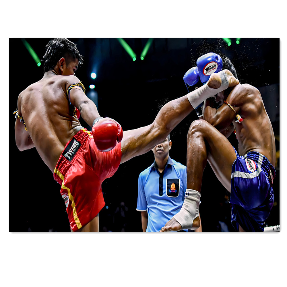 Lukisan Kanvas Muay Thai, Post - Home Gym Wallpaper ulasan dan harga