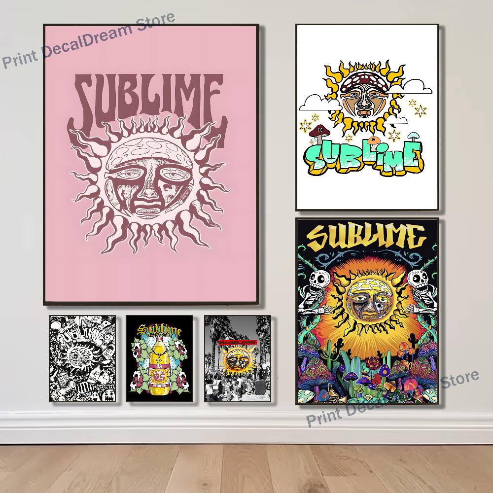Poster Band S-Sublime Lukisan  - Home Gym Wallpaper ulasan dan harga