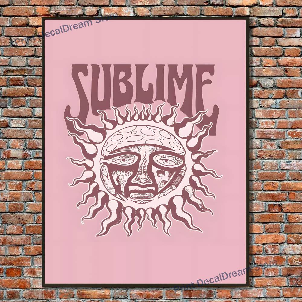 Poster Band S-Sublime Lukisan  - Home Gym Wallpaper ulasan dan harga