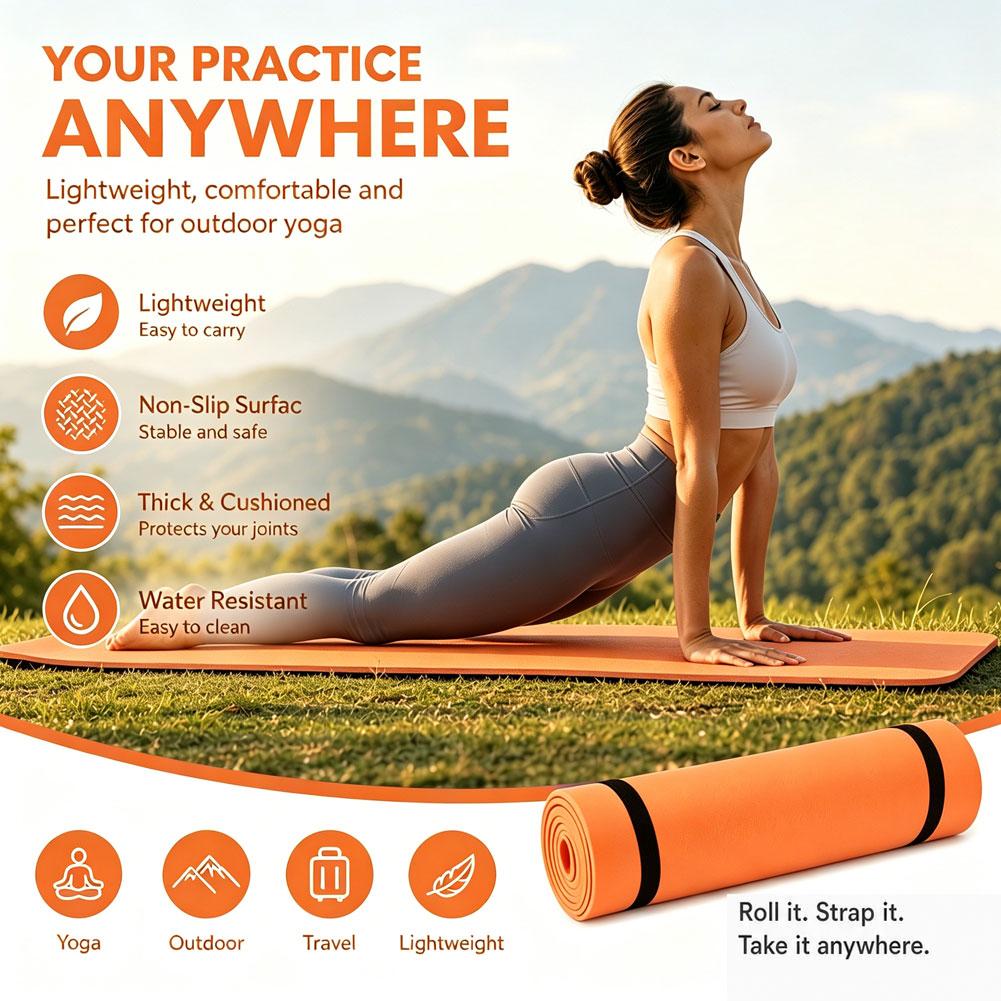 1/2 Buah Tikar Yoga Tebal Anti - Gymnastics Mat Thick ulasan dan harga