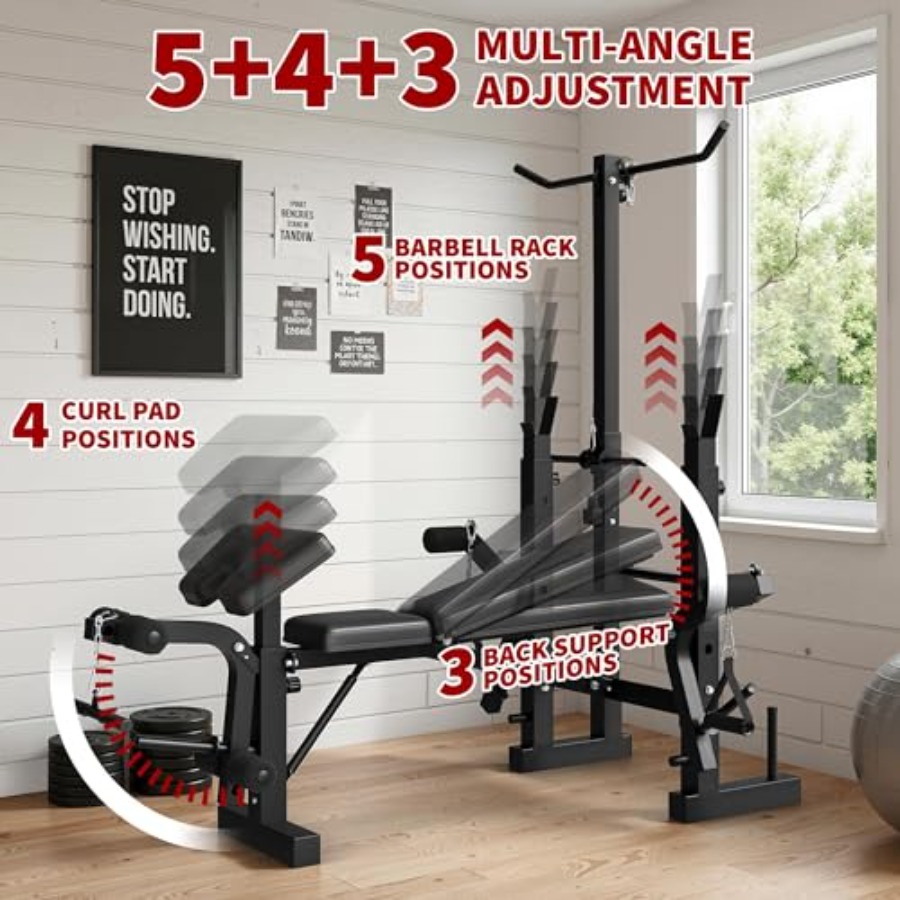 Set Bangku Angkat Beban untuk  - Home Gym Leg Extension ulasan dan harga