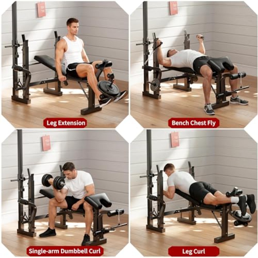 Set Bangku Angkat Beban untuk  - Home Gym Leg Extension ulasan dan harga