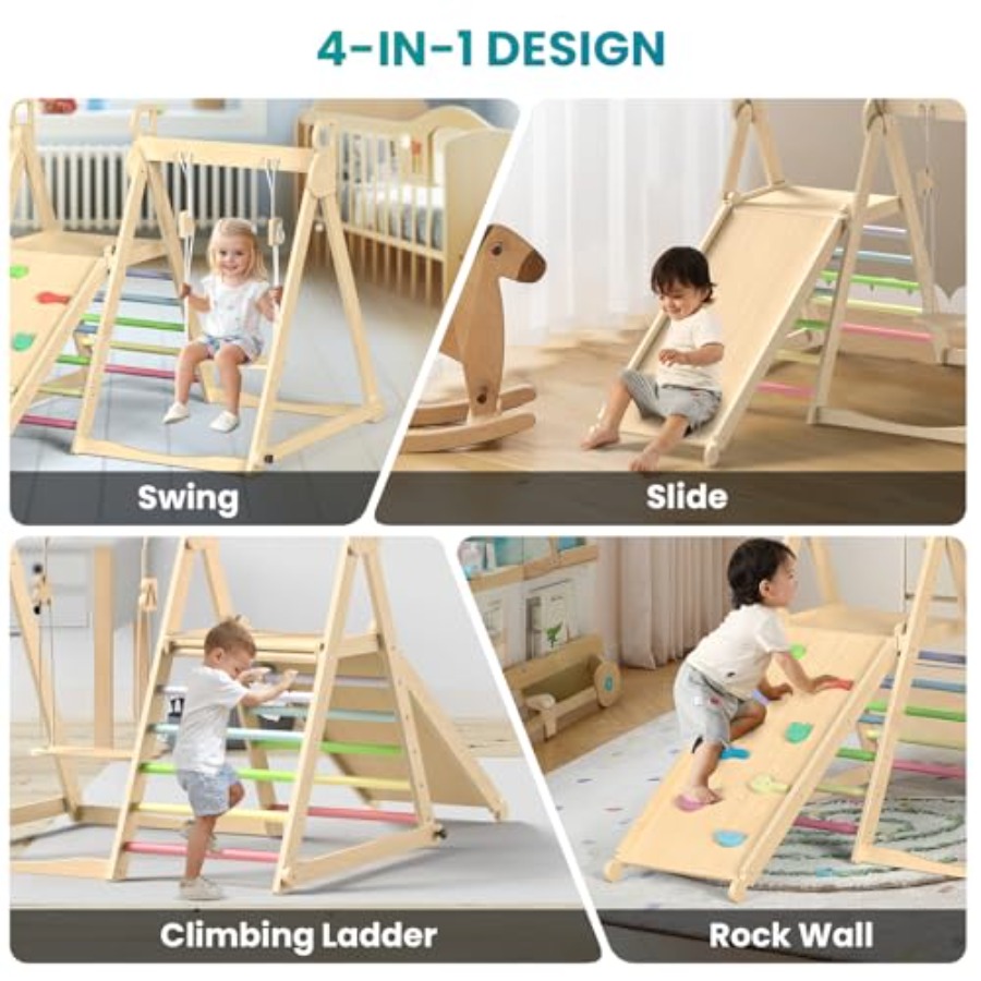 Gym panjat anak-anak dalam rua - Home Gym For Toddlers ulasan dan harga