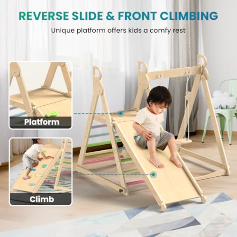 Gym panjat anak-anak dalam rua - Home Gym For Toddlers ulasan dan harga