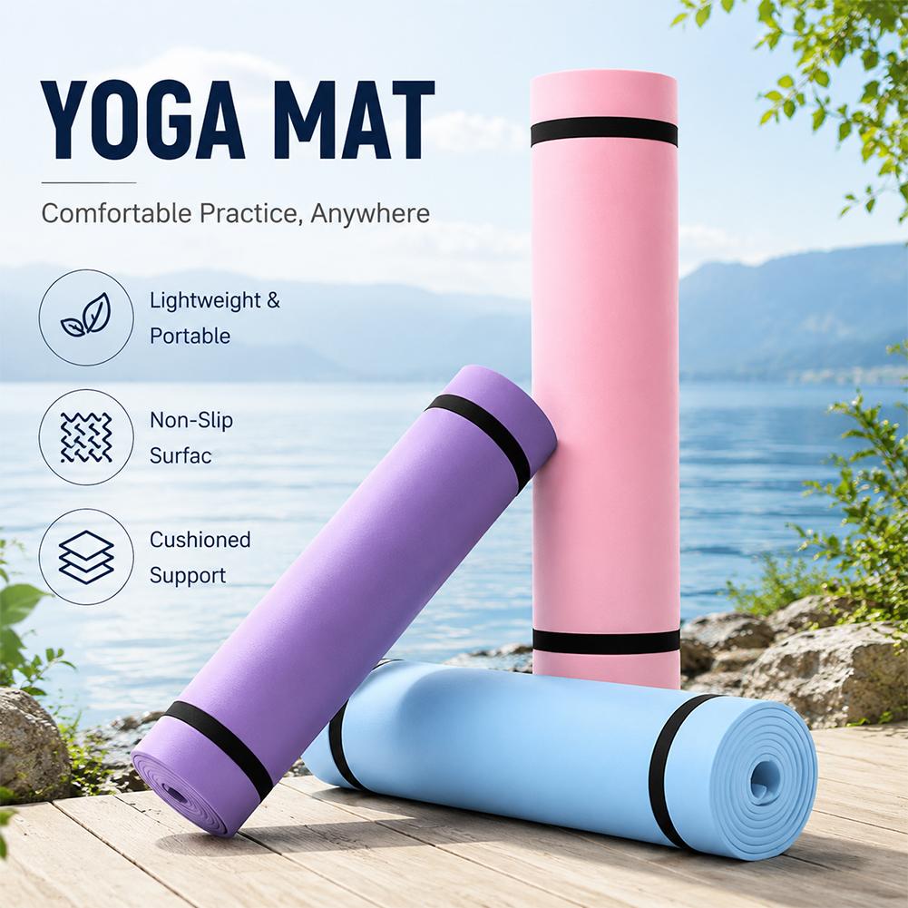 1/2 Buah Tikar Yoga Tebal Anti - Gymnastics Mat Thick ulasan dan harga