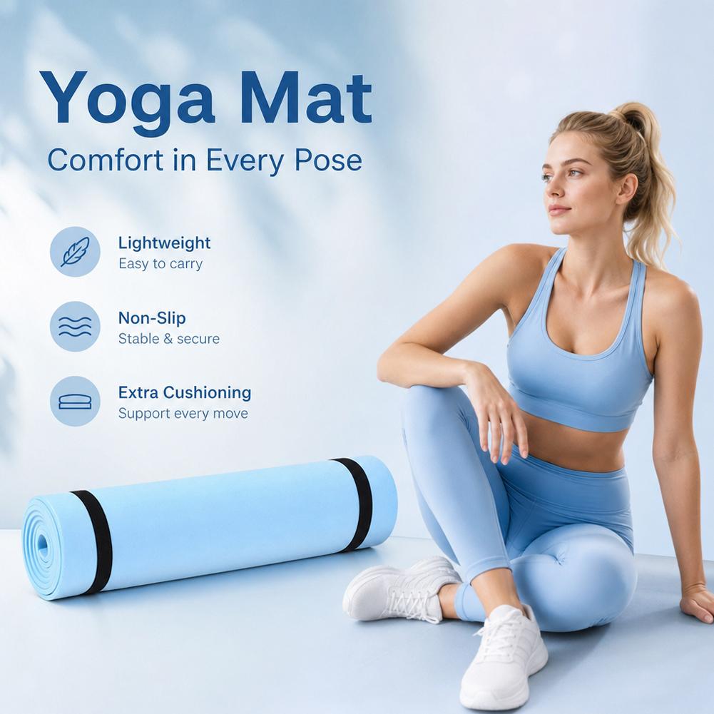1/2 Buah Tikar Yoga Tebal Anti - Gymnastics Mat Thick ulasan dan harga