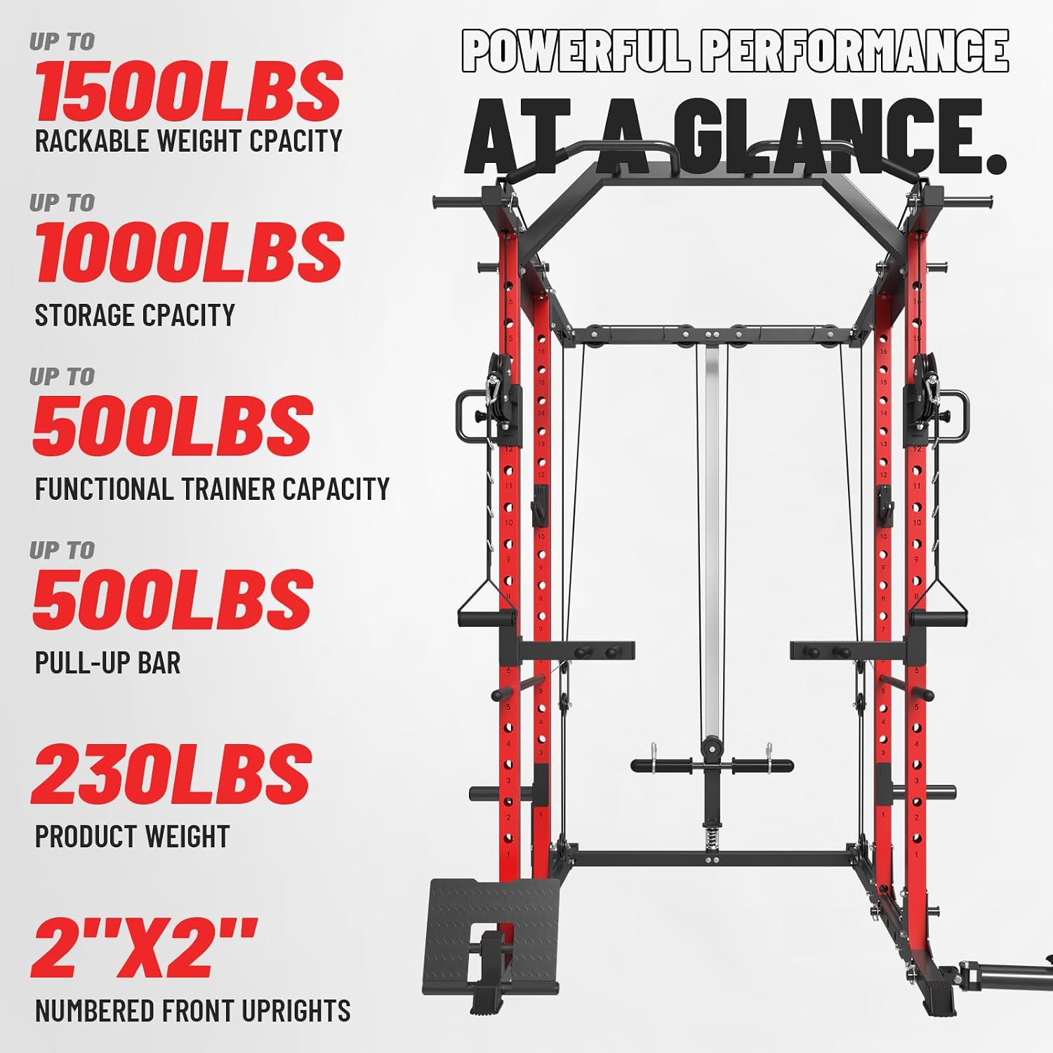 Power Cage dengan Sistem Cable - Home Gym Rack With Cables ulasan dan harga