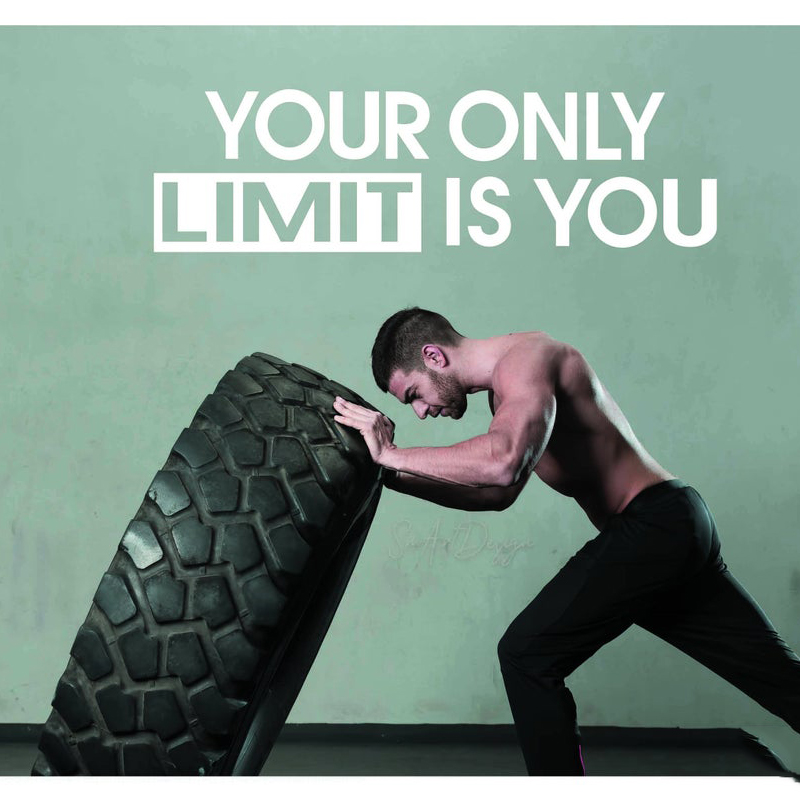 Satu-satunya Batas Anda Adalah - Home Gym Wallpaper ulasan dan harga